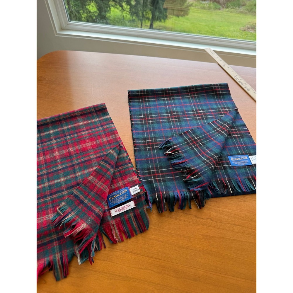 Pendleton wool scarves.   Lot of 2. Tartan